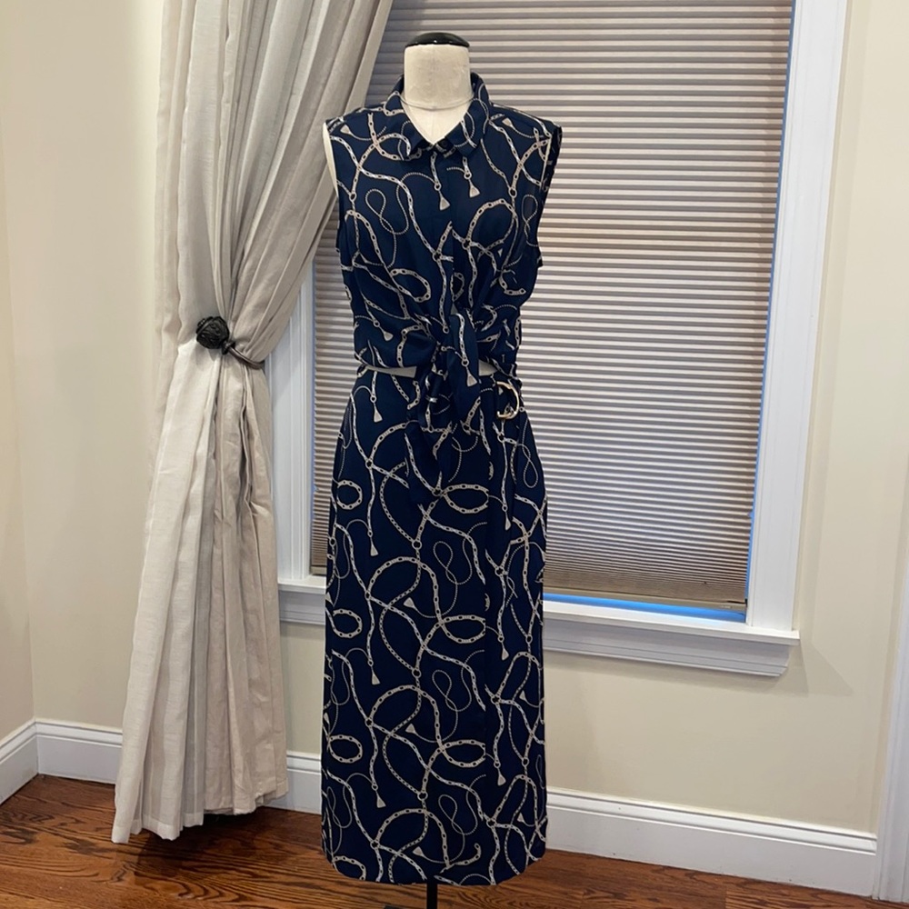 NWT Preview Equestrian Print 2 Piece Skirt Set
